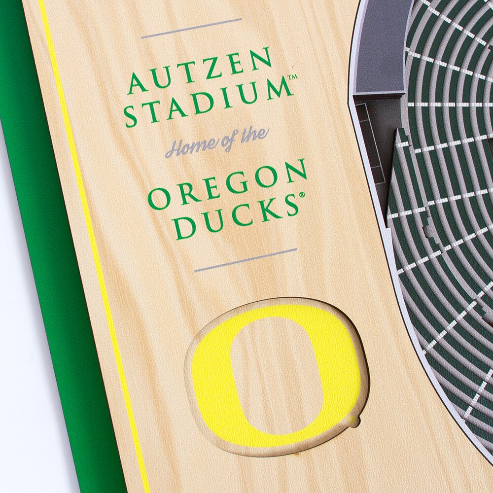 Classic Oregon O, Wall Art & Clocks, Home & Auto, 13"x17", You the Fan, 5 layer, Stadium View, 977452
